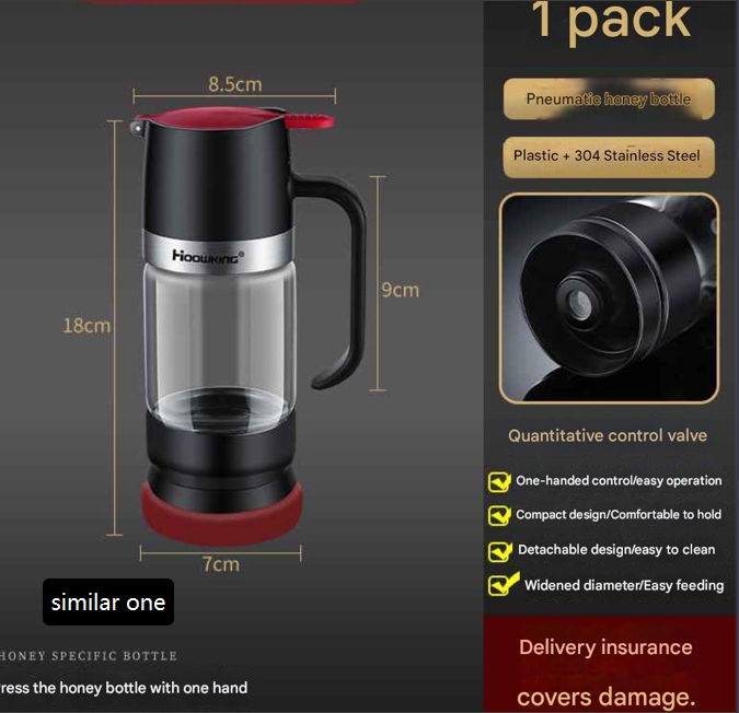 Borosilicate Glass Honey Dripper Bottle